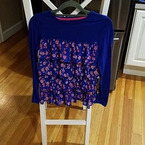 Girls ruffled front top